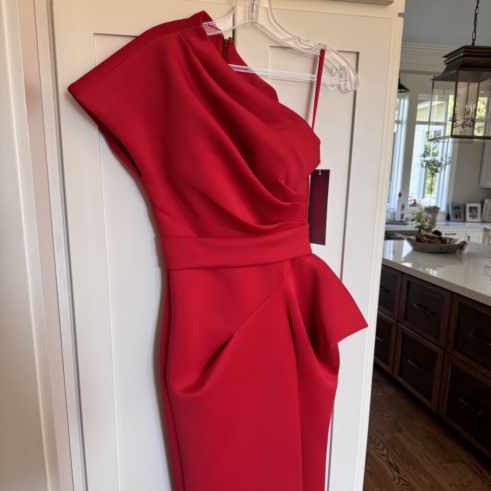 Jovani 06918SC Cocktail Dress Red size 0 - Picture 5 of 7